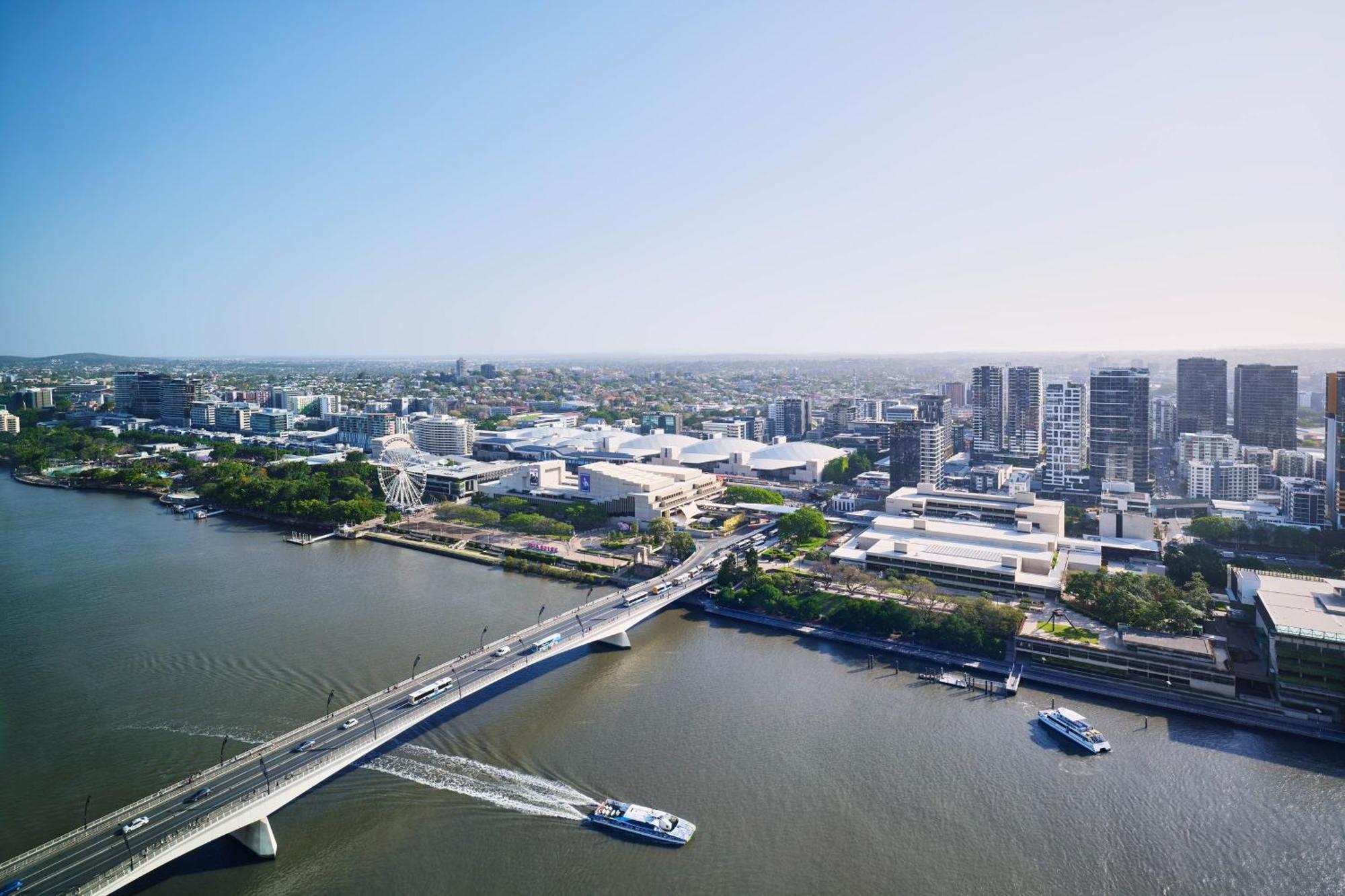 W Brisbane Hotell Eksteriør bilde Aerial view of the proposed Brisbane International Pool
